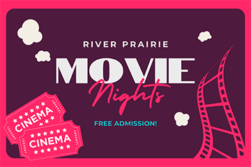 A graphic for River Prairie Movie Nights 