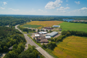 Aerial view of Huntsinger Farms 
