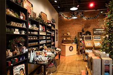The interior of the Local Store during the holidays 