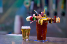Bloody Mary with beer chaser at Big T's Saloon 